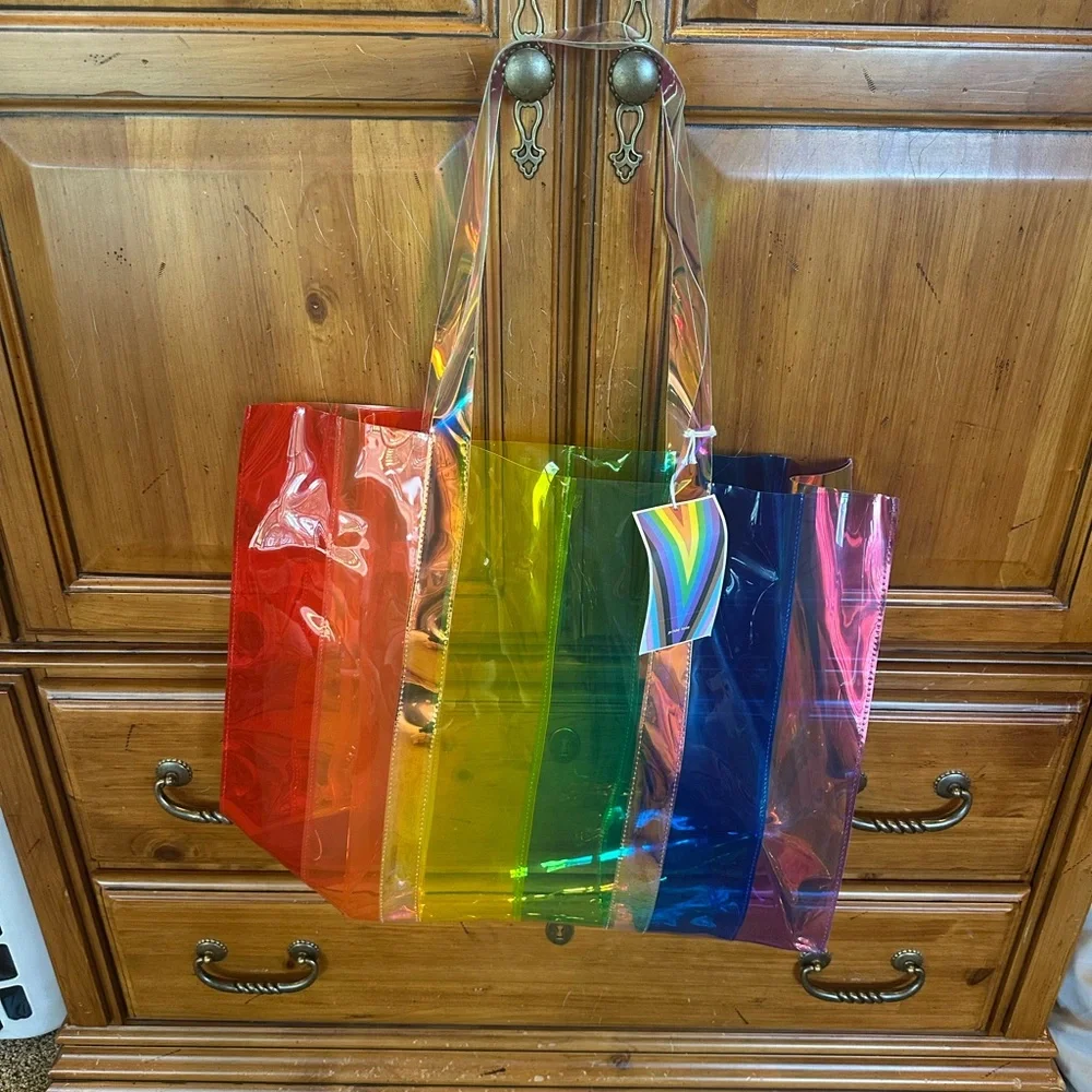 Colorful Rainbow Tote Bag - Target brand - NWT - Picture 1 of 2